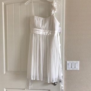 A Davids Bridal reception dress